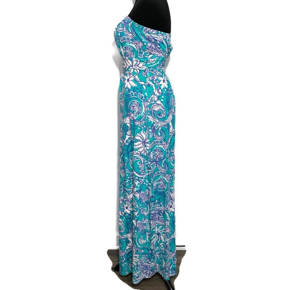 Lilly Pulitzer Strapless Holbrook Montauk Maxi Dress XS - Picture 5 of 8